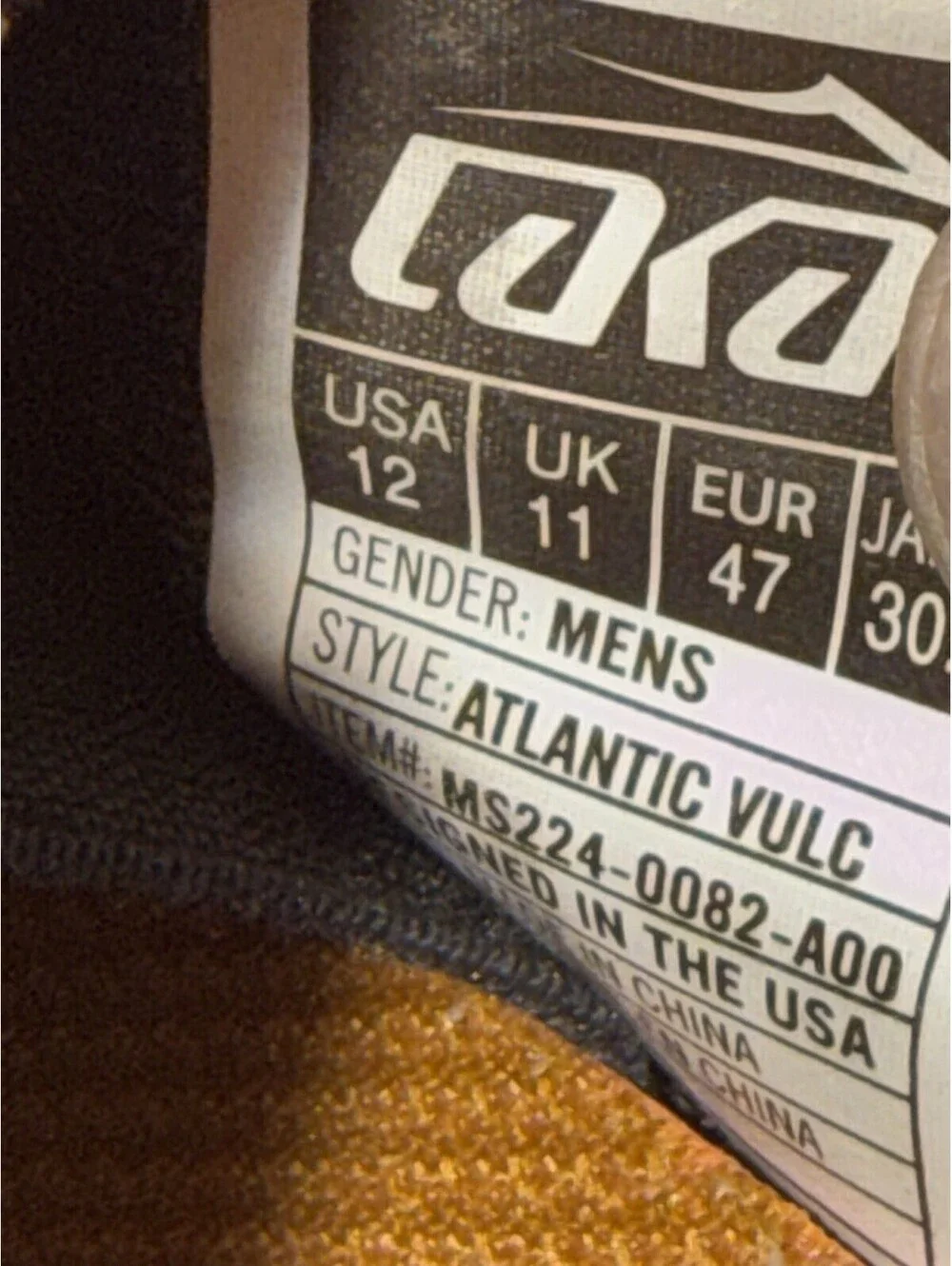 Lakai Skate Shoes Size 12 Atlantic Vulc Suede Blue Tan Sneakers Men’s
